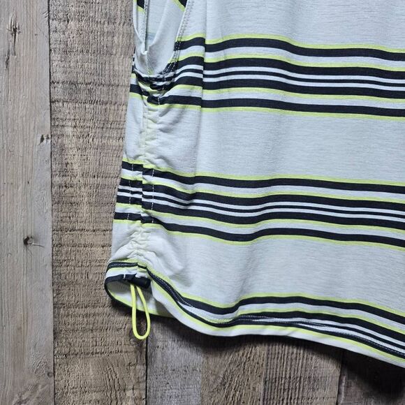 Free People FP Movement Sport Mode Stripe Muscle Top Tank Ruched NWT - Picture 3 of 9